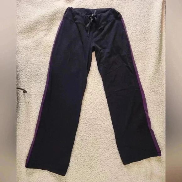 lululemon athletica Black and Purple wide leg Pants - Picture 3 of 6
